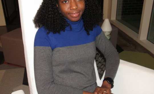 A headshot of Mayowa Otuada, a current Alabama Schweitzer Fellow whose project provides an online support group for mothers with postpartum depression.