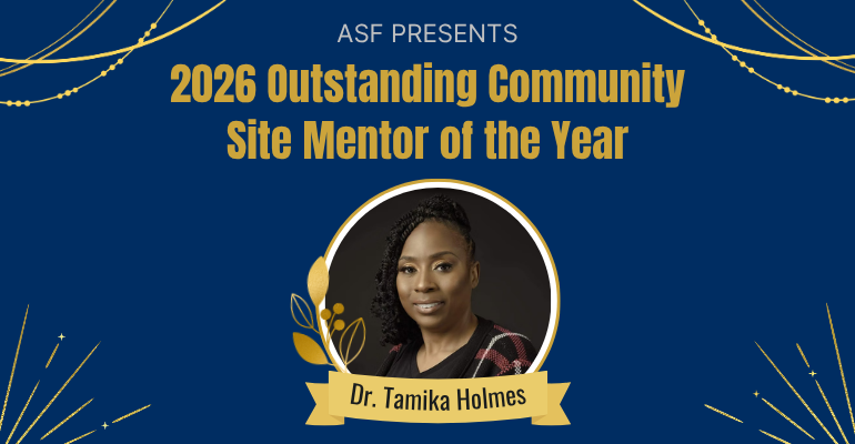 2026 Outstanding Community Site Mentor of the Year
